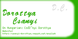 dorottya csanyi business card